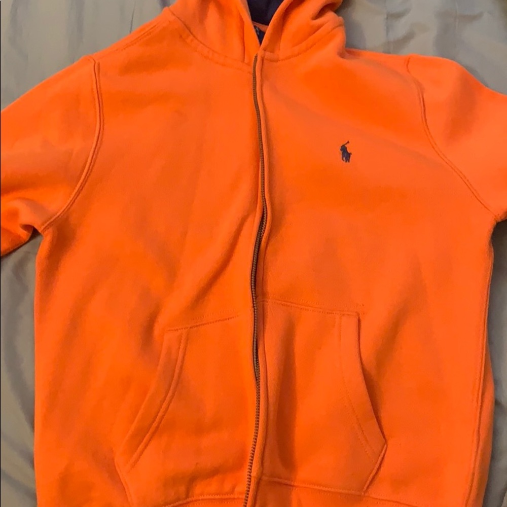 SOLD Orange Polo Hoodie SOLD